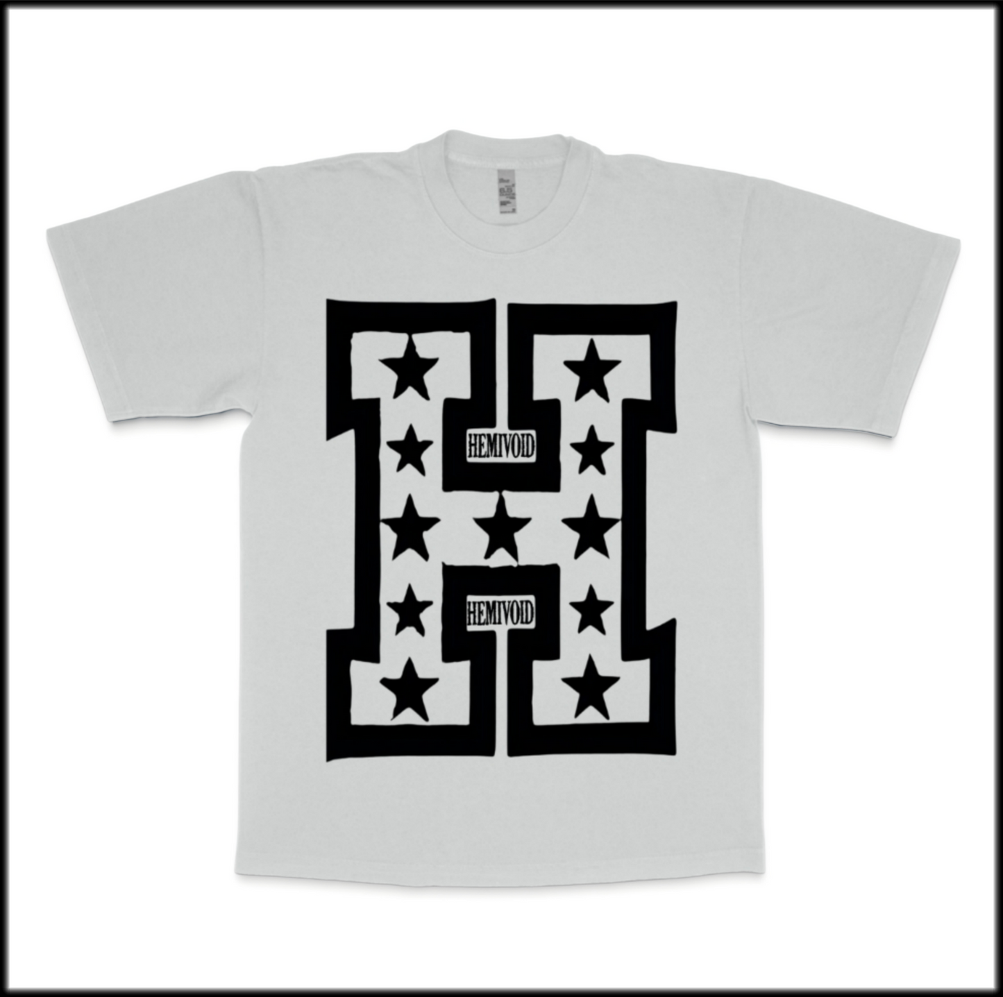 HEMIVOID STAR TEE | off white