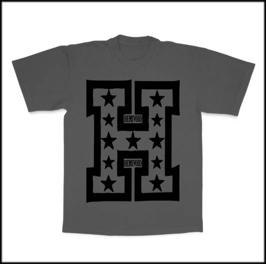 HEMIVOID STAR TEE | vintage black