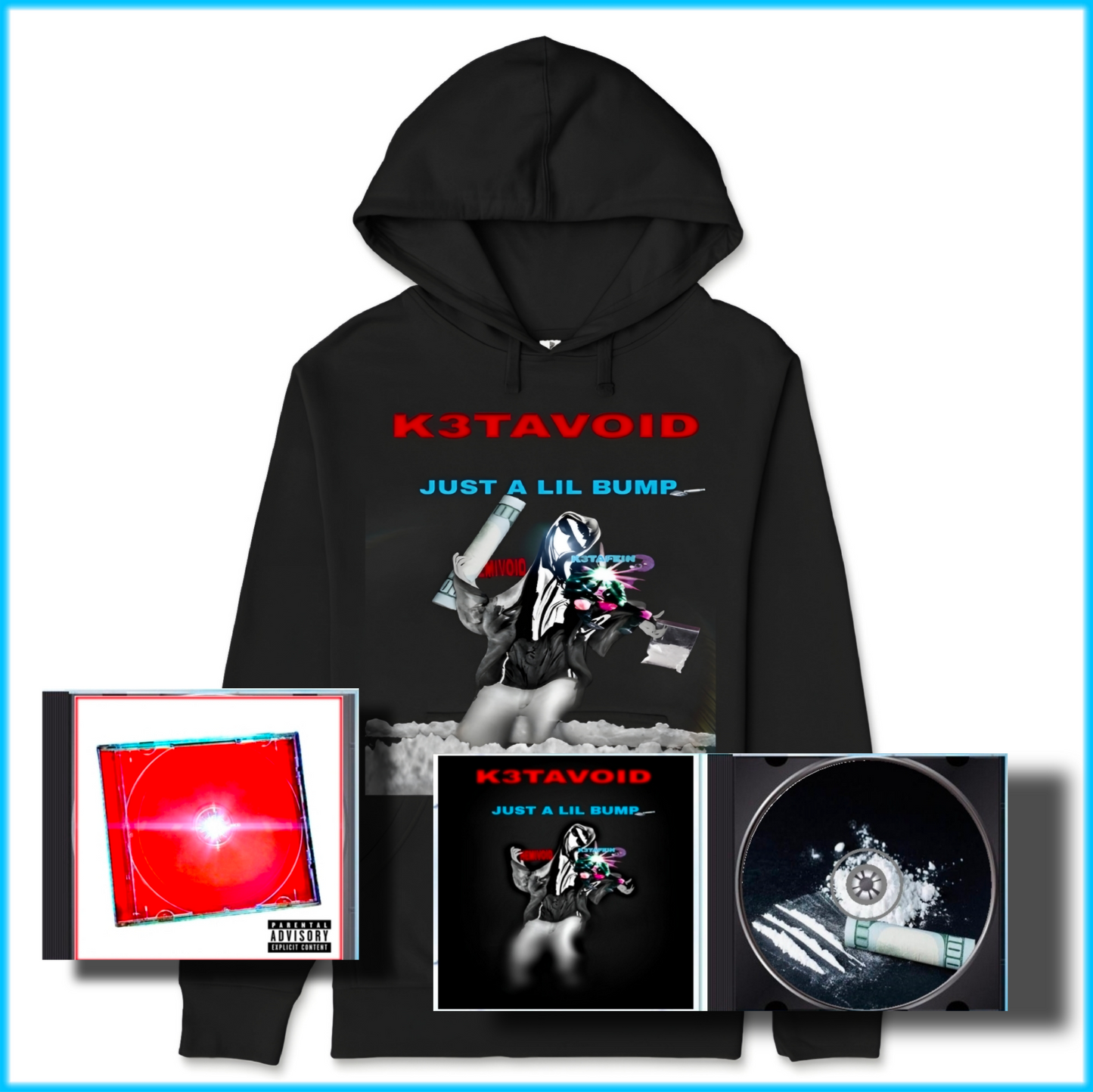 K3TAVOID HOODIE & CD | black