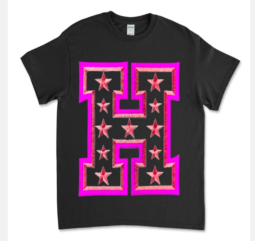 "H" SHIRT | PANTHER PINK