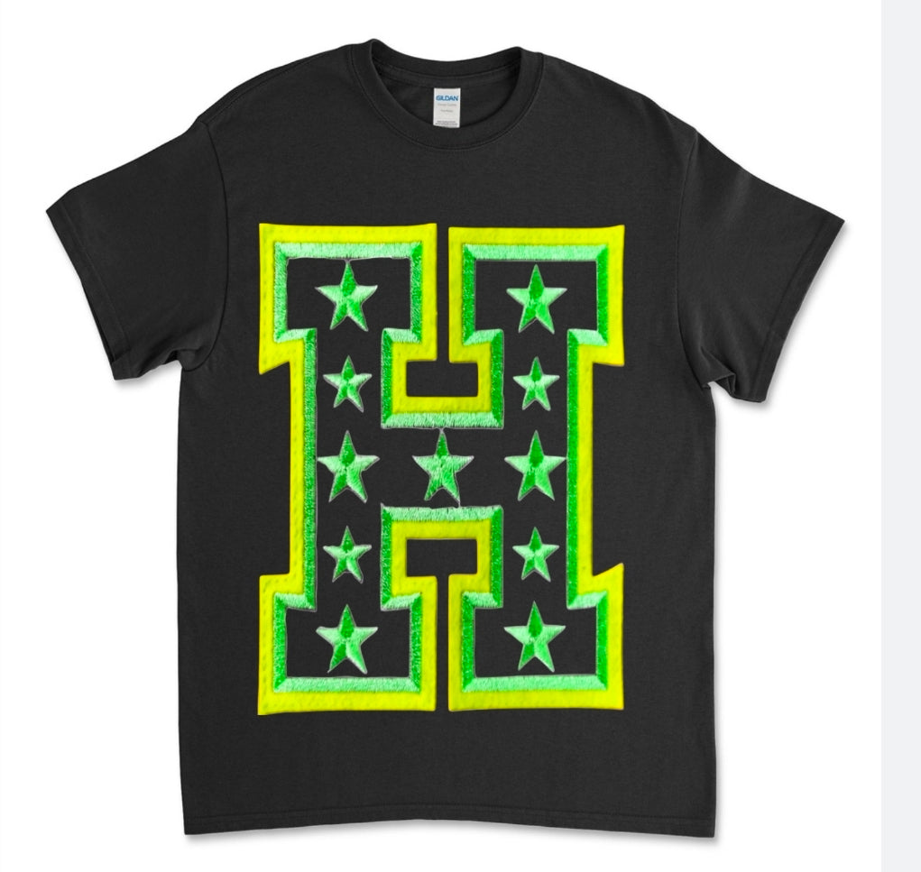 "H" SHIRT | GOOSEBUMPS GREEN