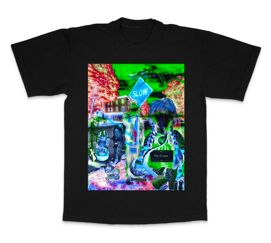 SLOPIUM | RESIN BLACK TEE